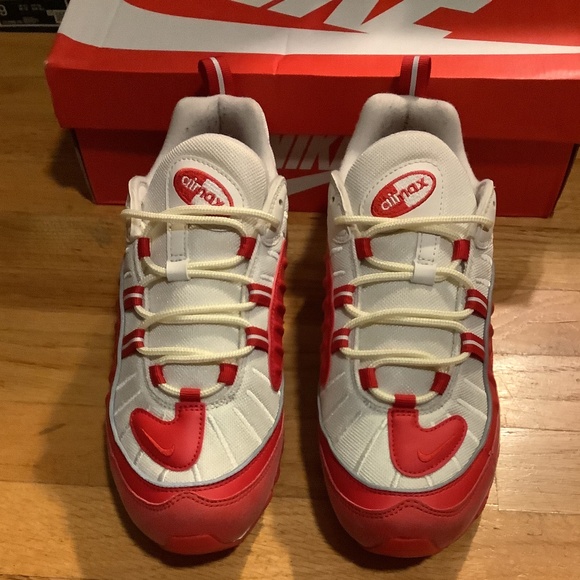 Nike Air Max 98 University Red Mens Size 8.5 - Picture 7 of 16